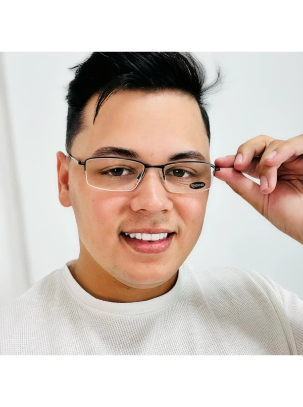 Armação Fio de Nylon Wingback Preto e Branco