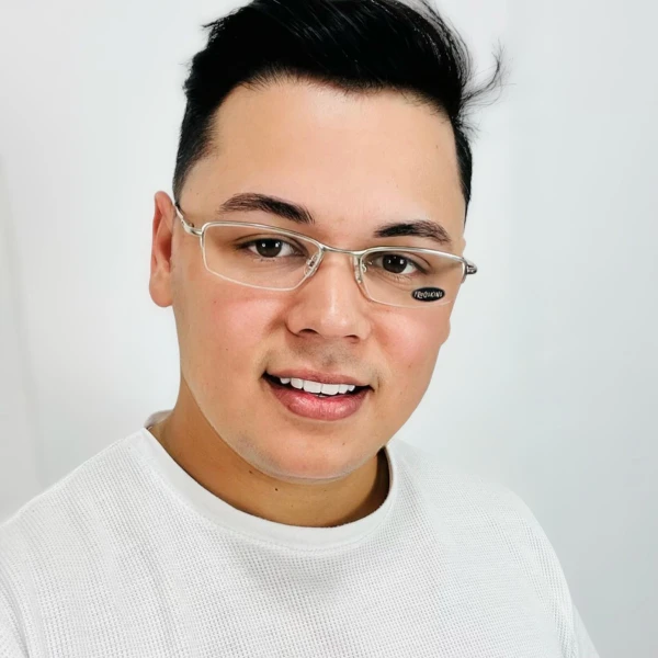 Armação Fio de Nylon Wingback Prata e Branco