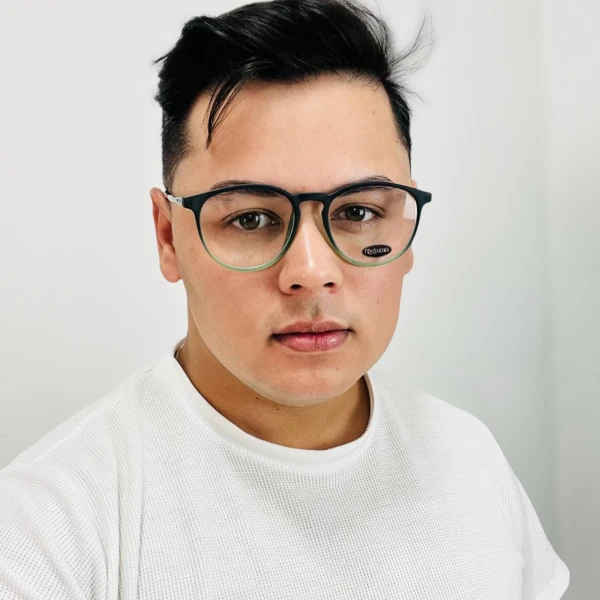 Armação Masculina 3219 Preta e Verde