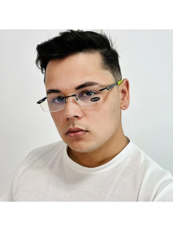 Armação Masculina Wingfold Preto e Verde