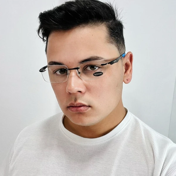 Armação Masculina Wingfold Preto e Azul