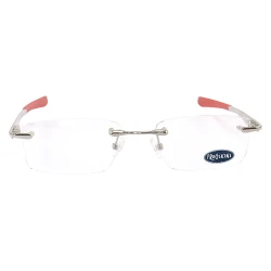 Armação Masculina Wingfold Prata e Vermelho