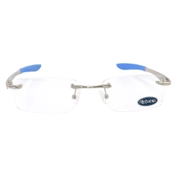 Armação Masculina Wingfold Prata e Azul