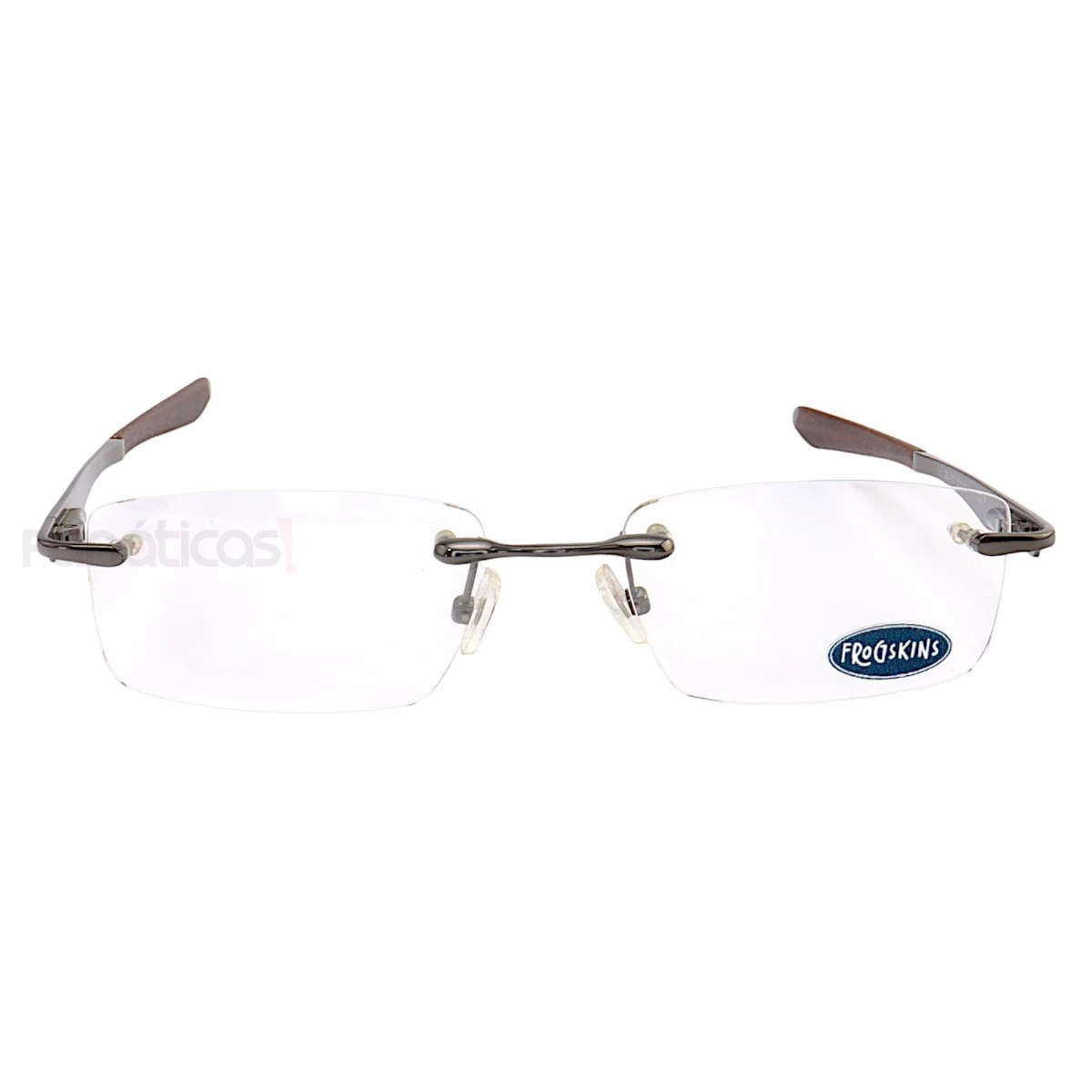 Armação Óculos Retangular Balgriff Wingfold Grafite Marrom Masculina