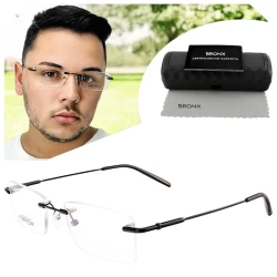 Armação de Óculos Balgriff Memory Titânio Flexivel Preto