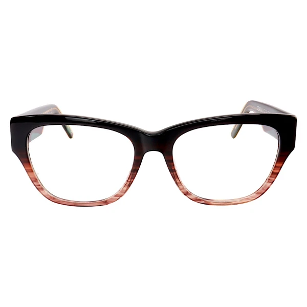 Armação de Óculos Quadrada D4054 Marrom Degrade Translucida