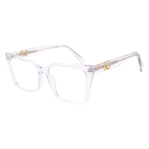 Armação de Óculos Quadrada DG5031 Acetato Transparente