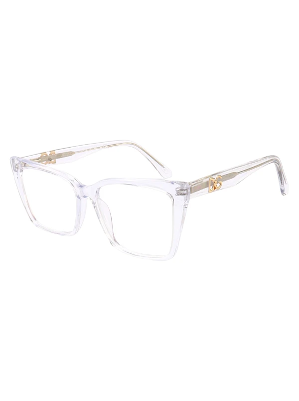 Armação de Óculos Quadrada DG5031 Acetato Transparente