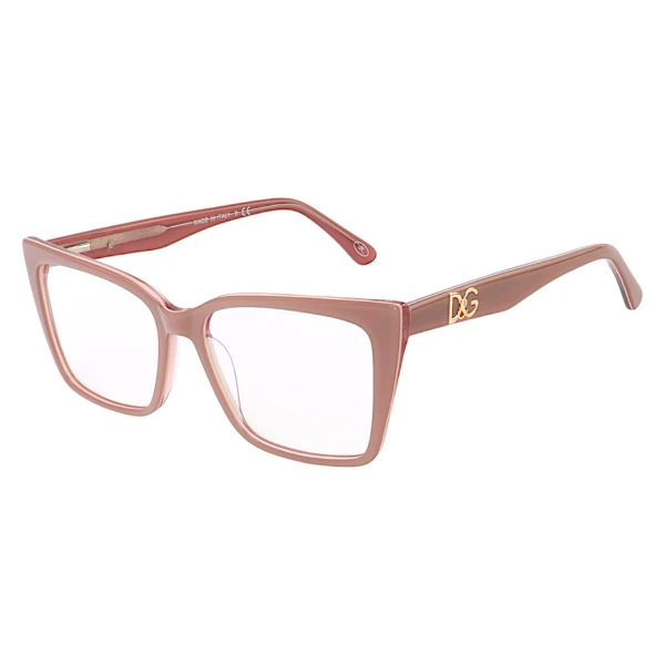 Armação de Óculos Quadrada DG5031 Acetato Rose