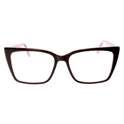 Armação de Óculos Quadrada DG5031 Preto e Rosa