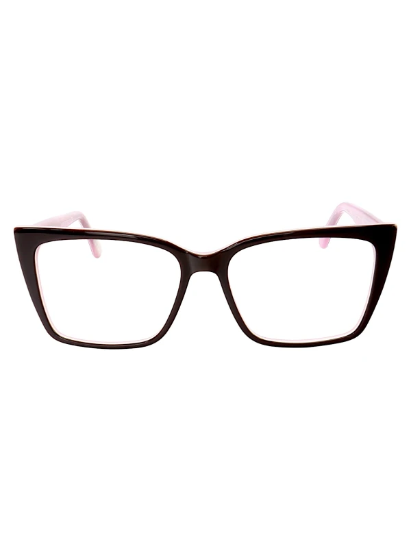 Armação de Óculos Quadrada DG5031 Preto e Rosa