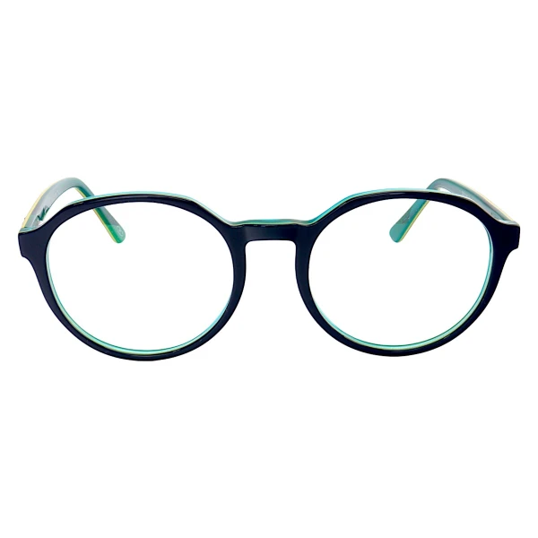 Armação de Óculos RB7187 Redondo Azul e Verde