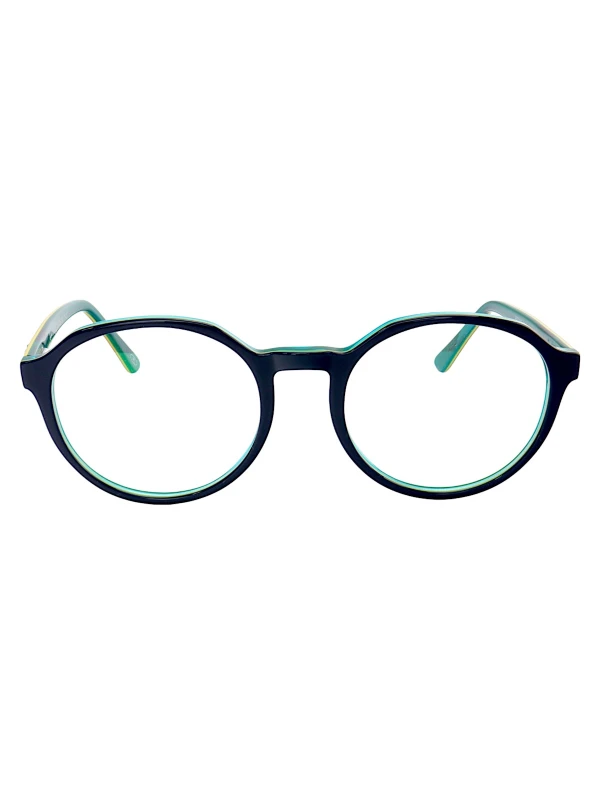 Armação de Óculos RB7187 Redondo Azul e Verde