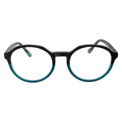 Armação de Óculos RB7187 Redondo Preto e Verde