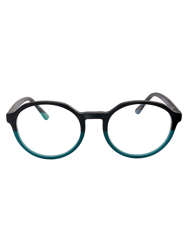 Armação de Óculos RB7187 Redondo Preto e Verde