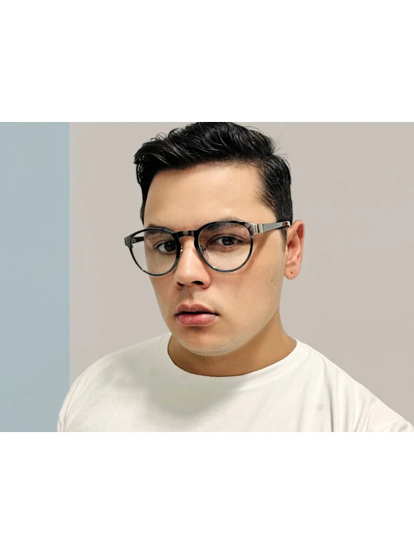 Armação de Óculos Clark Grafite Escovado