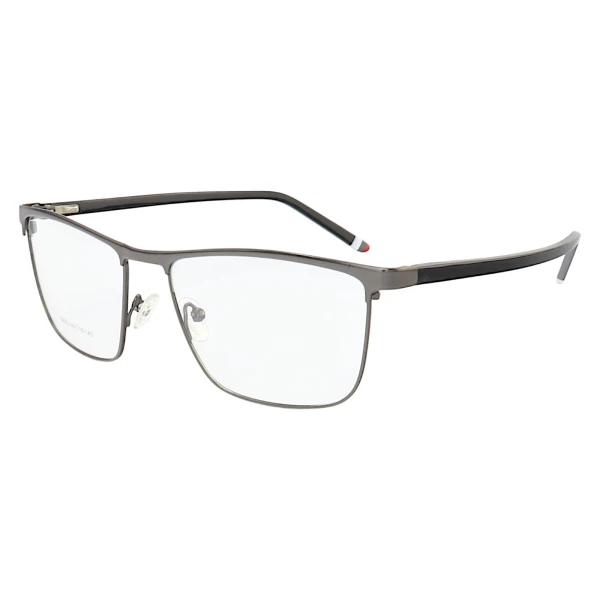 Armação de Óculos 8855 Quadrado Grafite e Preto