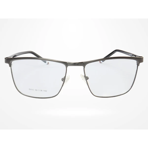 Armação de Óculos 8855 Quadrado Grafite e Preto