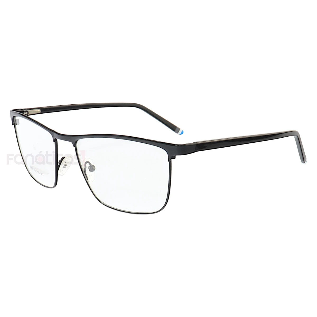 Armação de Óculos 8855 Quadrado Preto Azul
