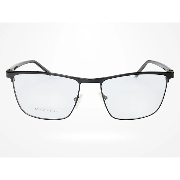 Armação de Óculos 8855 Quadrado Preto Azul