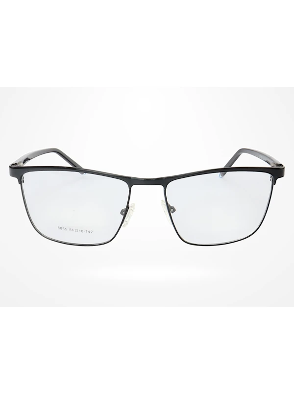 Armação de Óculos 8855 Quadrado Preto Azul