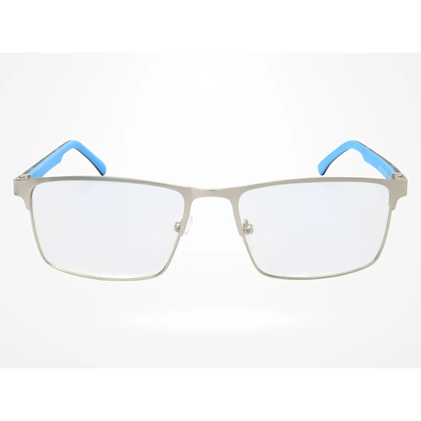 Armação de Óculos R2222 Retangular Prata