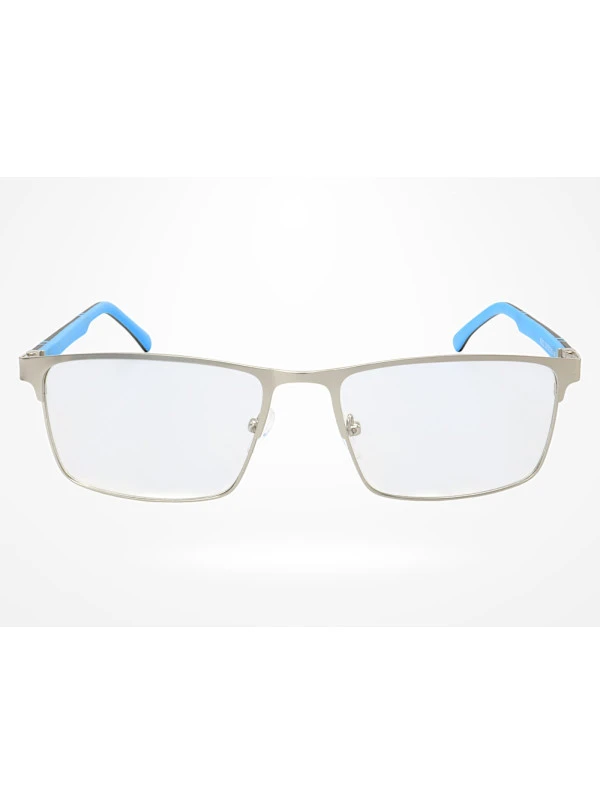 Armação de Óculos R2222 Retangular Prata
