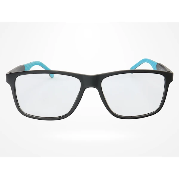 Armação de Óculos 76011 Quadrado Preto e Azul Claro