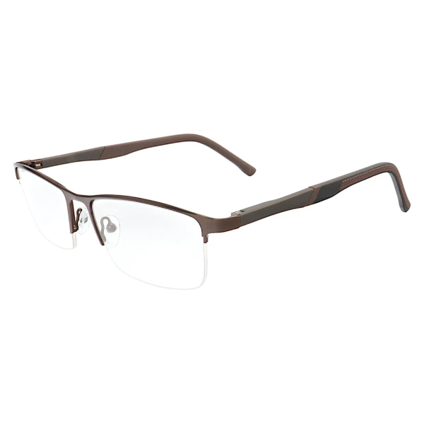 Armação de Óculos 89020 retangular Marrom