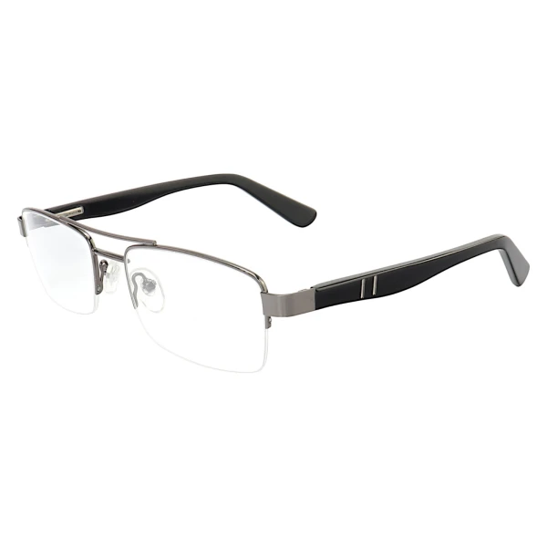 Armação de Óculos AQ240510 Retangular Grafite Escovado