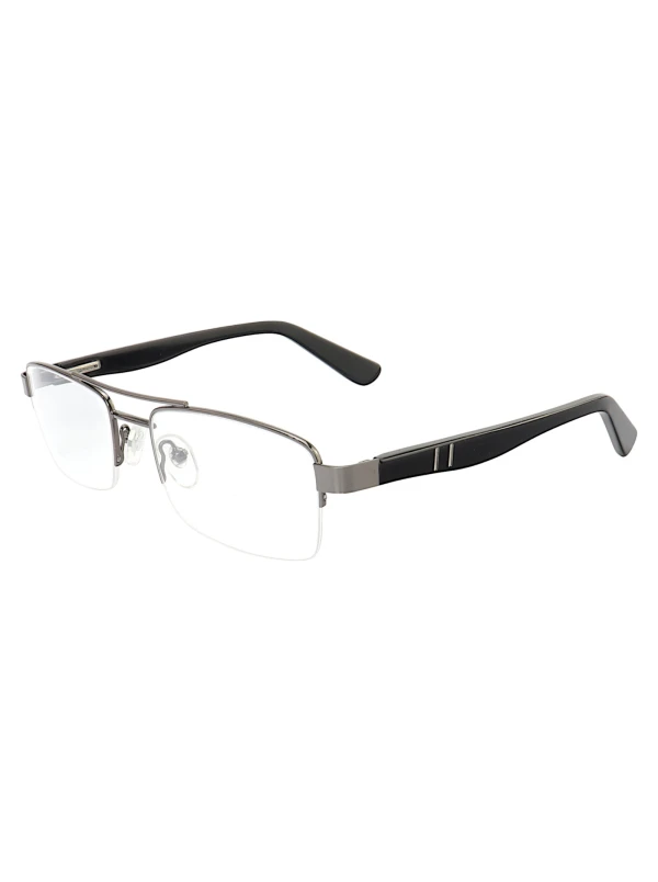 Armação de Óculos AQ240510 Retangular Grafite Escovado