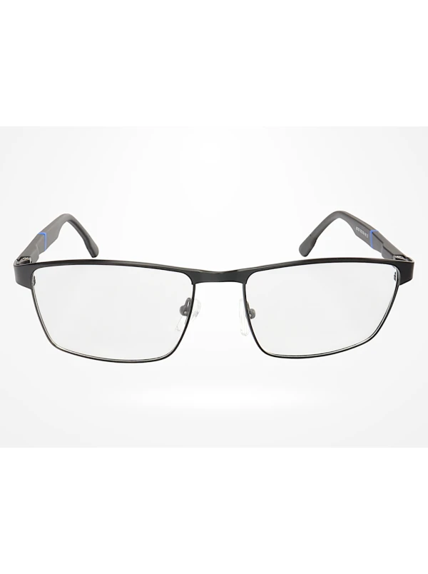 Armação de Óculos 65109 Quadrado Preto e Azul