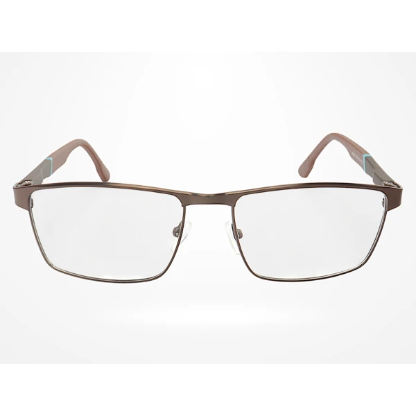 Armação de Óculos 65109 Quadrado Marrom