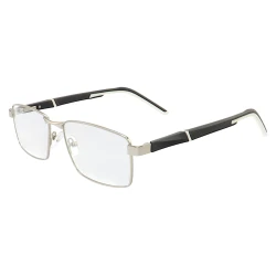 Armação de Óculos 86002 Retangular Prata