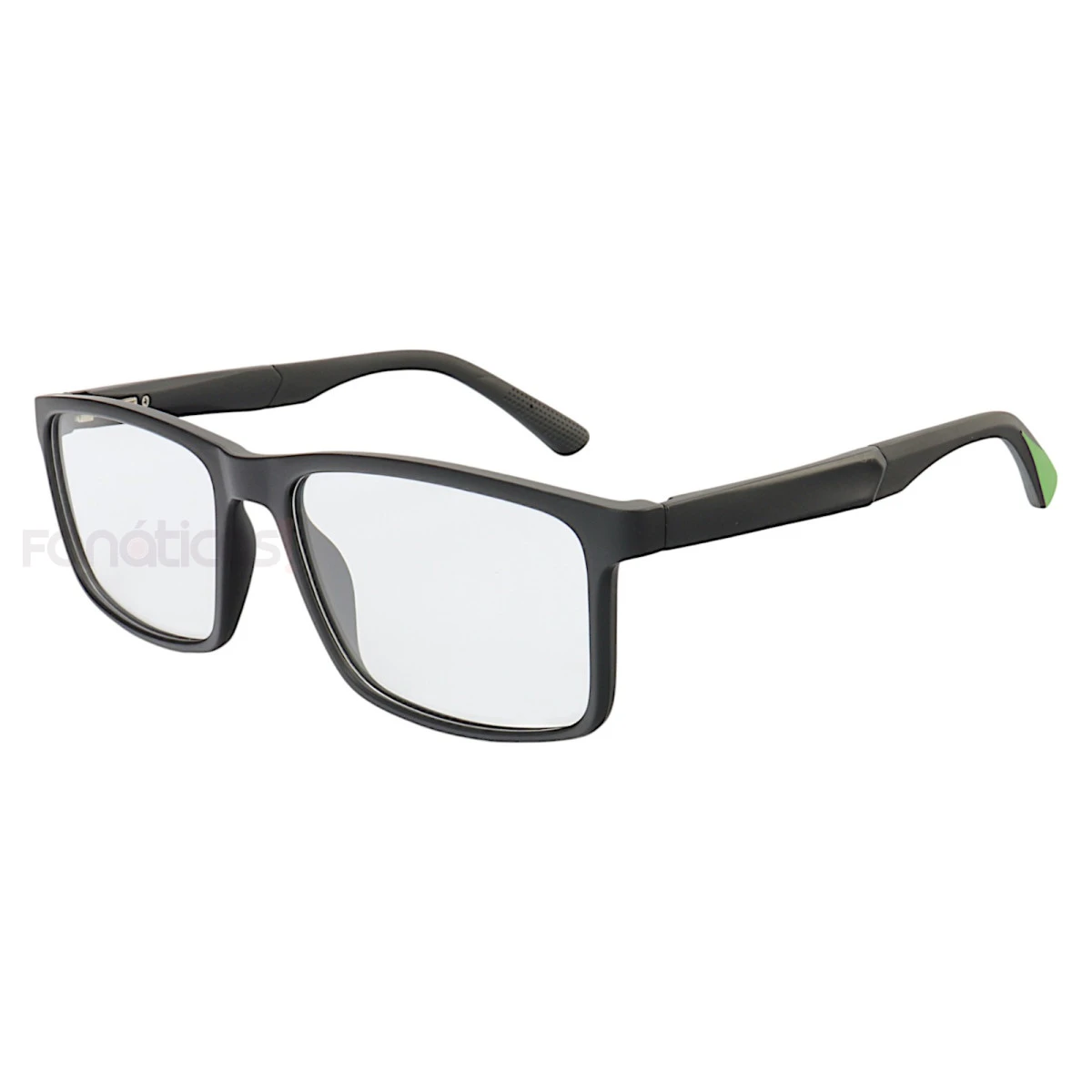 Armação de Óculos 76009 Quadrado Preto e Verde