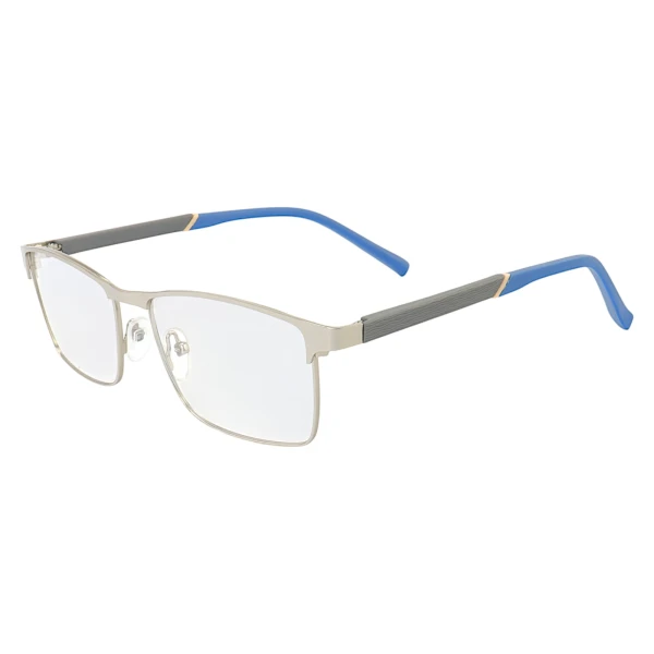 Armação de Óculos 6001 Retangular Prata