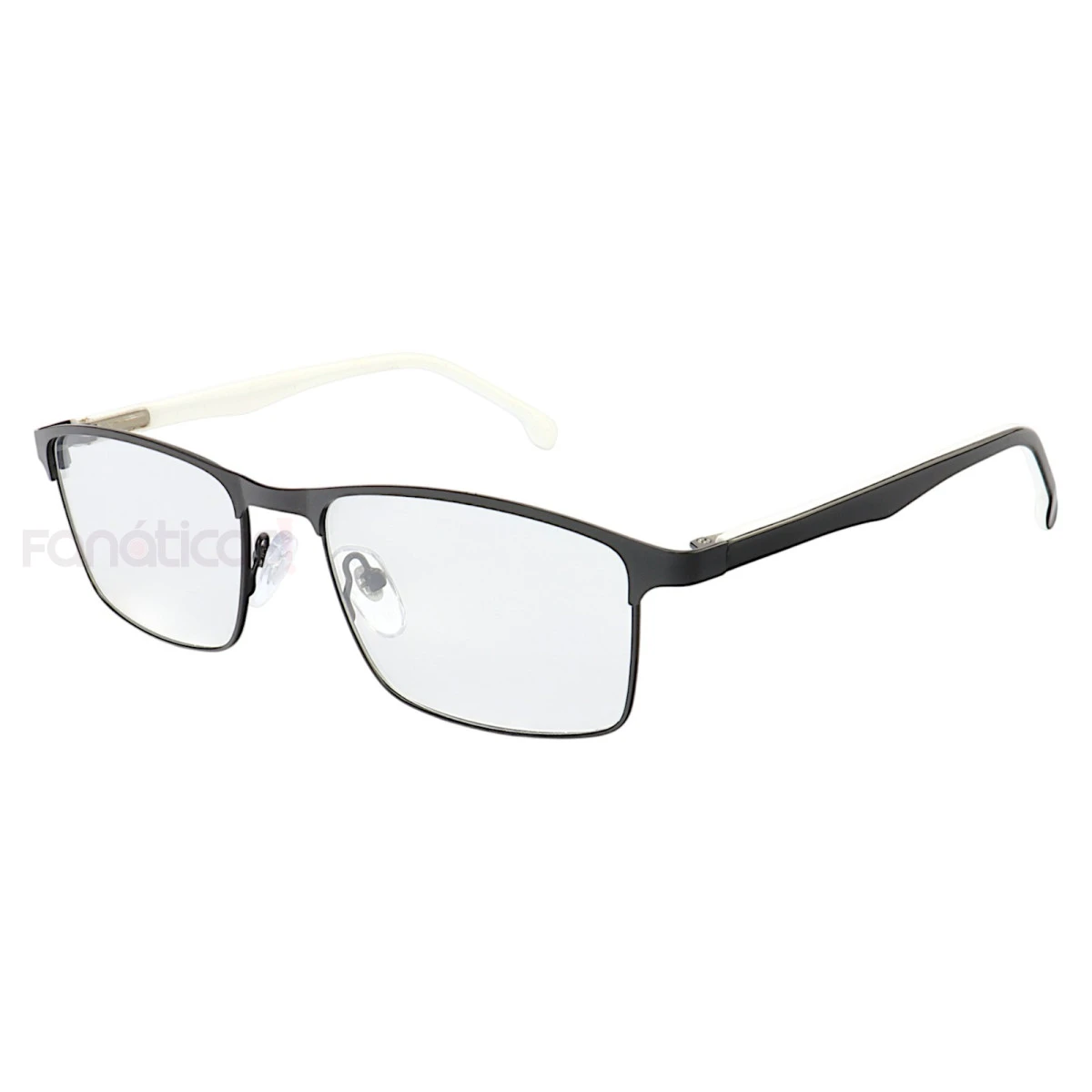 Armação de Óculos AQ240503 Retangular Preto e Branco