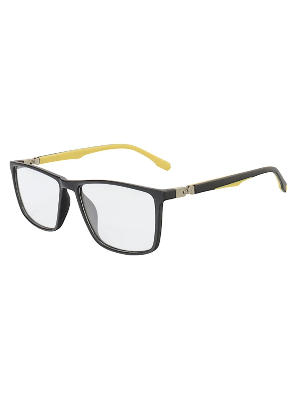 Armação de Óculos GB8005 Retangular Preto e Amarelo