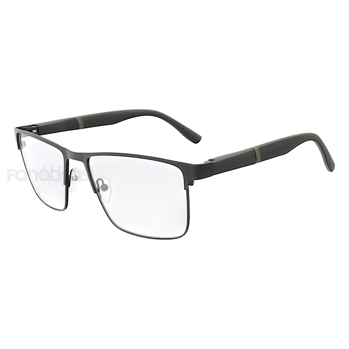 Armação de Óculos 2306 Quadrado Preto e Verde