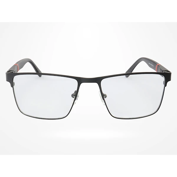 Armação de Óculos 2306 Quadrado Preto e Vermelho