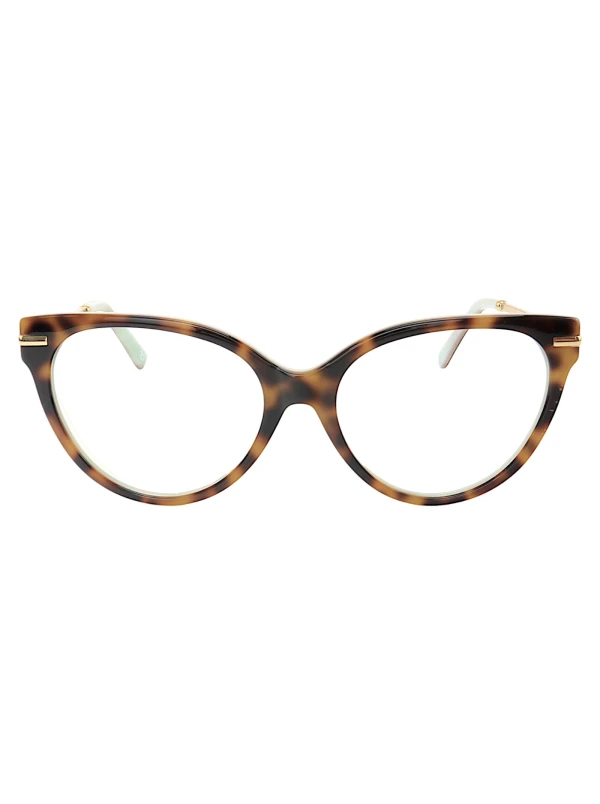 Armação de Óculos Gatinho TF3051 Tartaruga Esverdeado