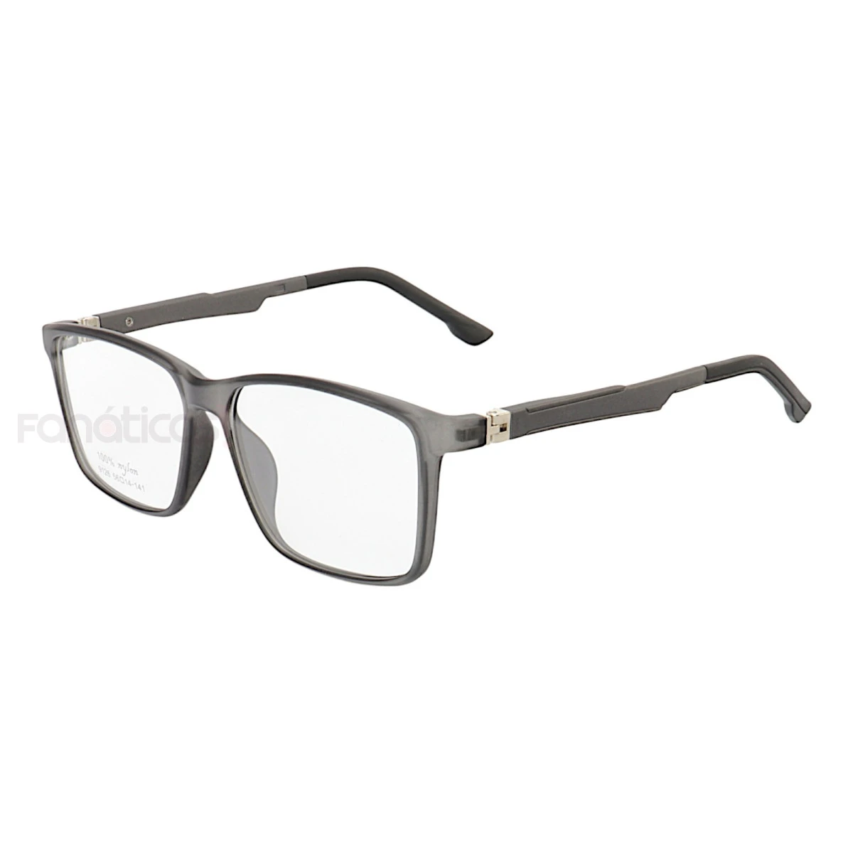 Armação de Óculos Quadrada Mola 180 Graus 9126 Grafite
