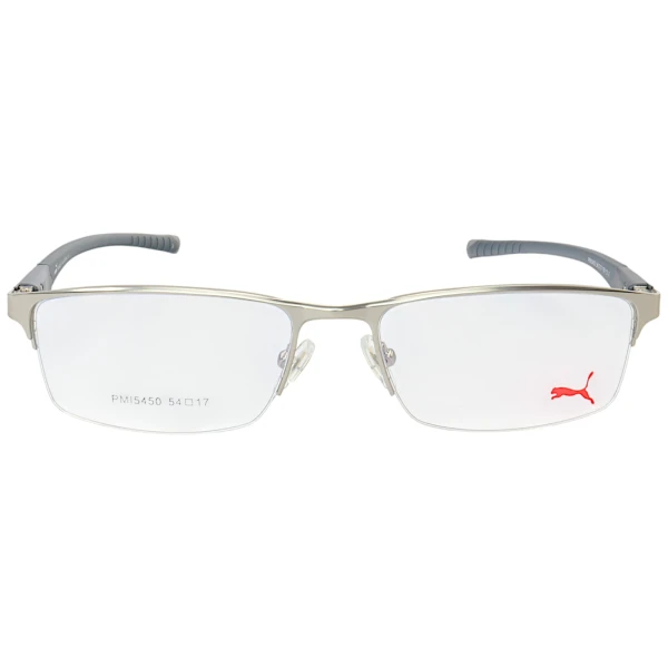 Armação de Óculos Retangular PM5450 Prata e Cinza