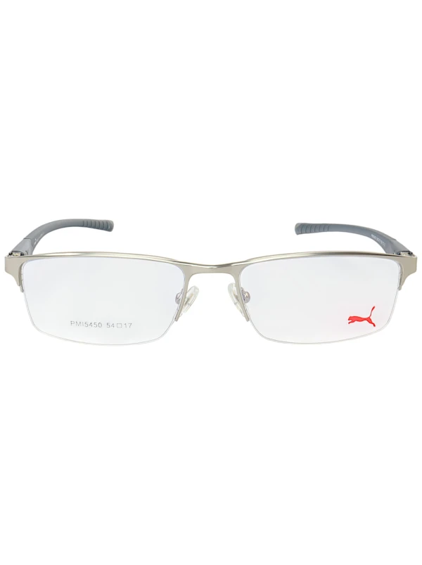 Armação de Óculos Retangular PM5450 Prata e Cinza
