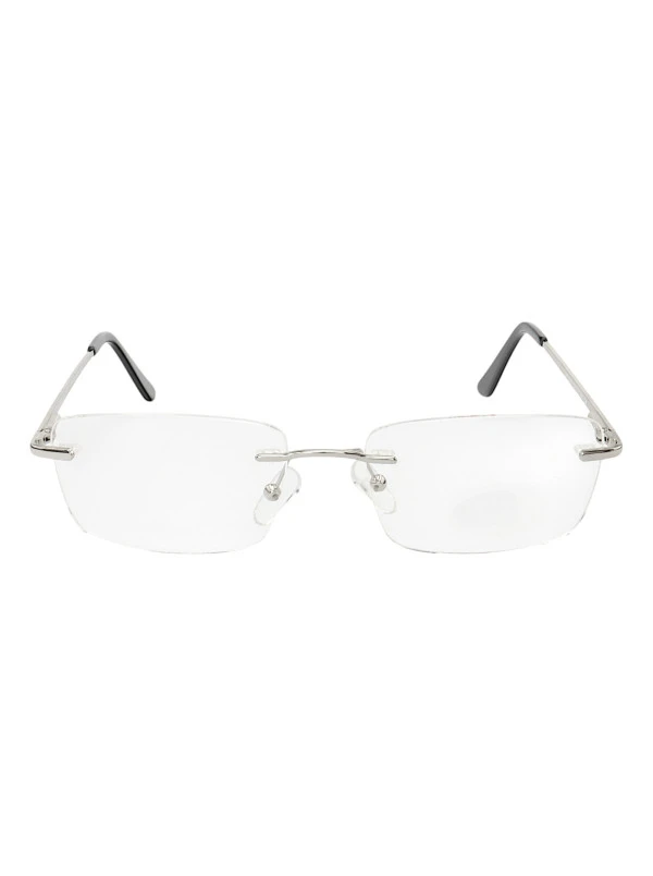 Armação de Óculos Flutuante Sem Aro Leve De Titanium Prata