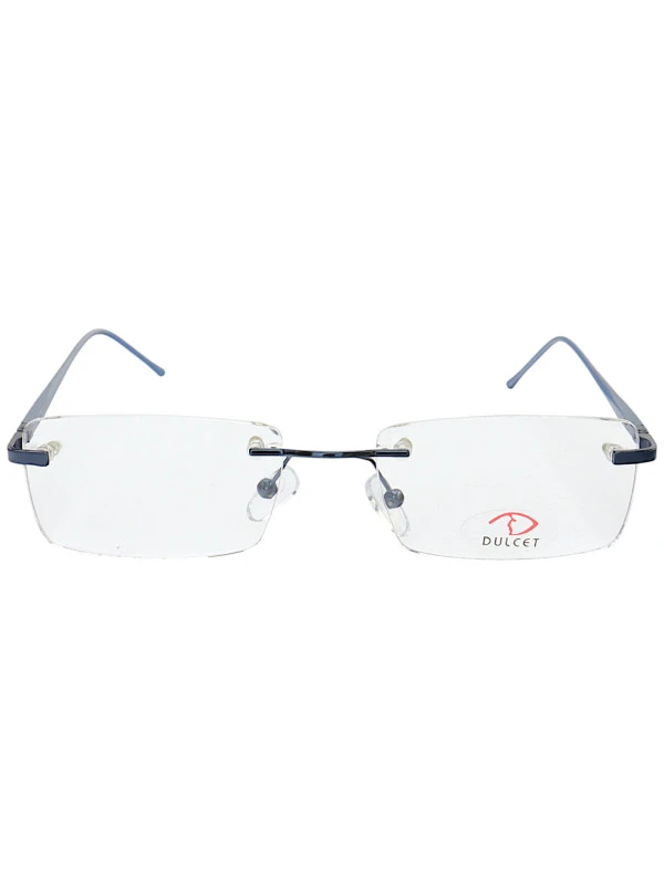 Armação de Óculos Retangular Balbriff Mola 180 Alumínio Azul