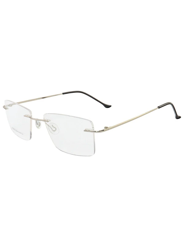 Armação de Óculos Retangular Balbriff Tinânio JC3009 Prata