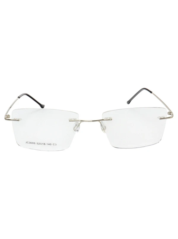 Armação de Óculos Retangular Balbriff Tinânio JC3009 Prata