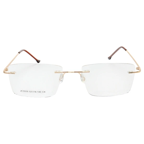 Armação de Óculos Retangular Balbriff Tinânio JC3009 Dourado