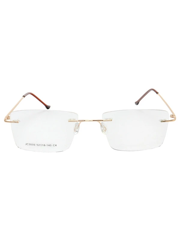 Armação de Óculos Retangular Balbriff Tinânio JC3009 Dourado